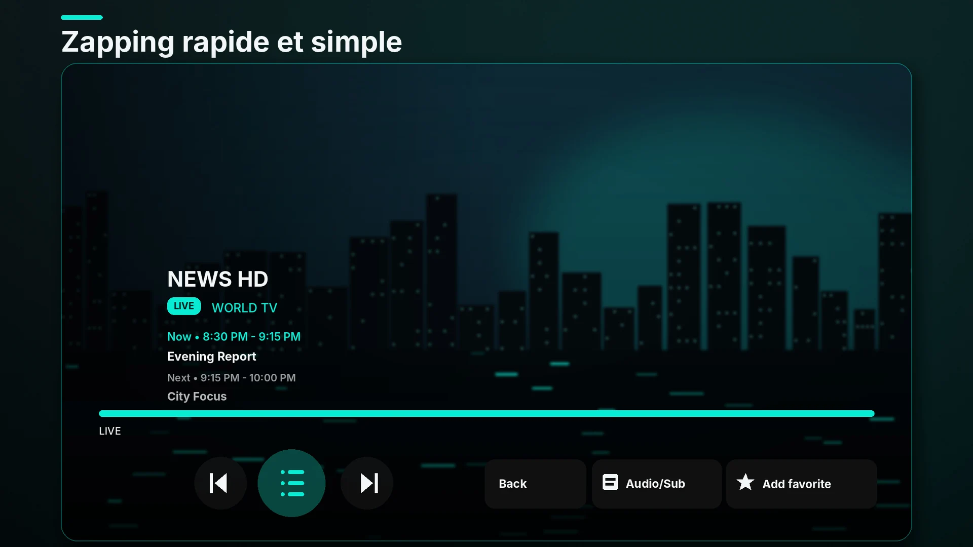 Lecteur TV en direct ClearIPTV